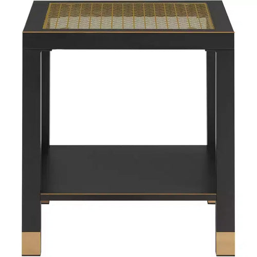 20 Modern 2-Tier Glass End Table with Metal Frame,Versatile Living Room & Bedroom Side Table