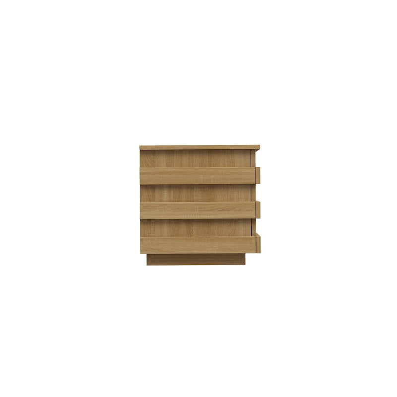 78-Inch Modern TV Stand with 4 Drawers and Light Wood Finish