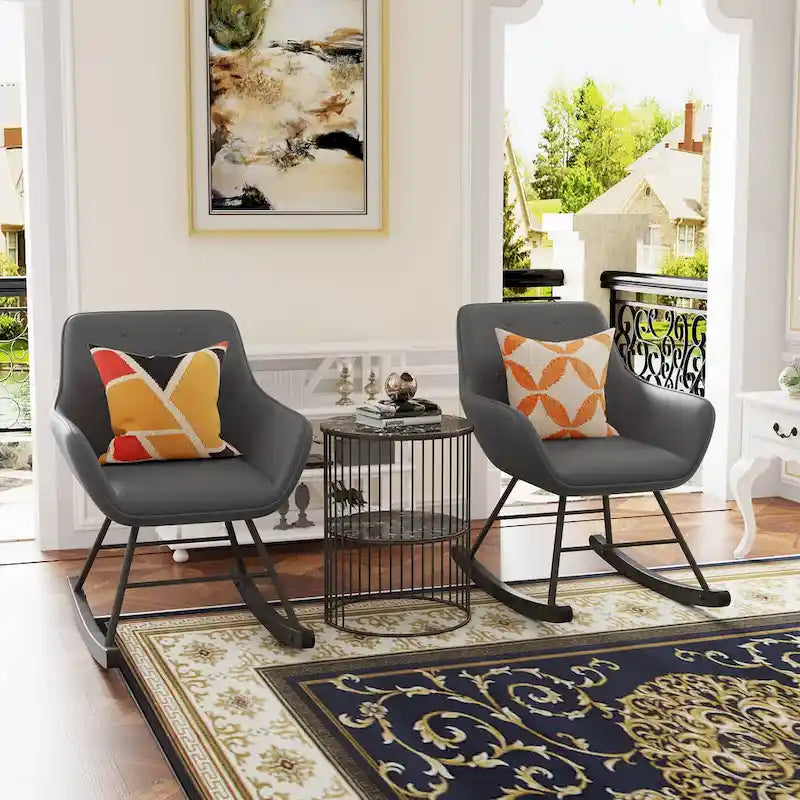 Button Tufted Velvet Accent Chair with Wood Legs, High Back