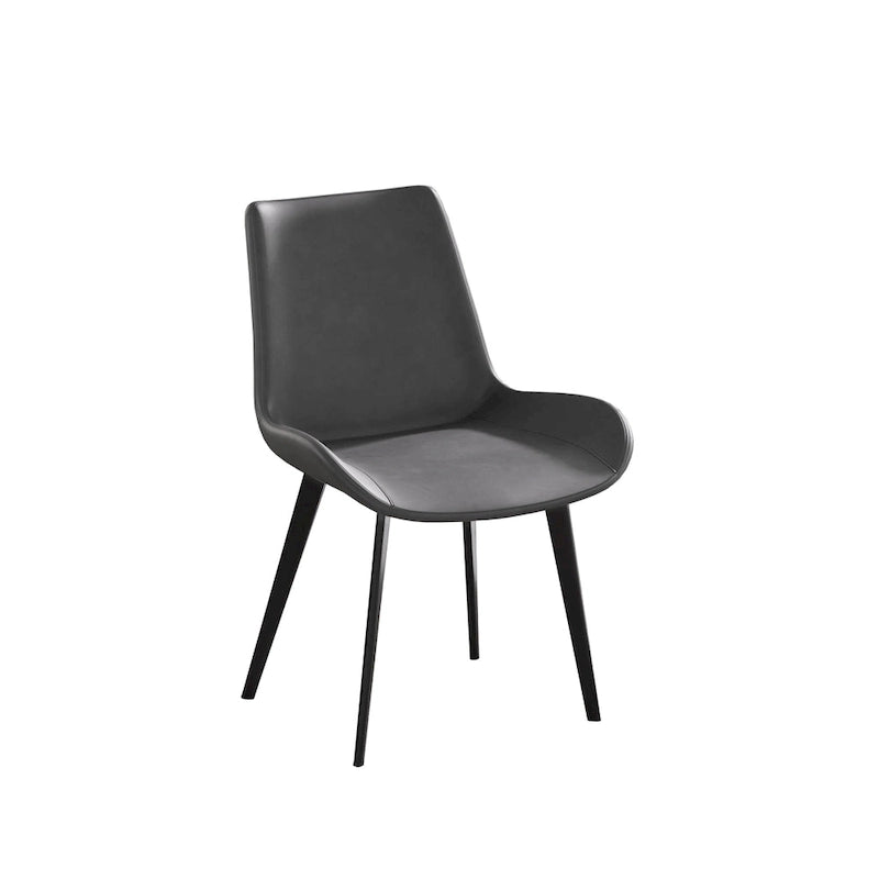 Modern Faux Leather Dining Chair with Metal Legs, Set of 2 or 4