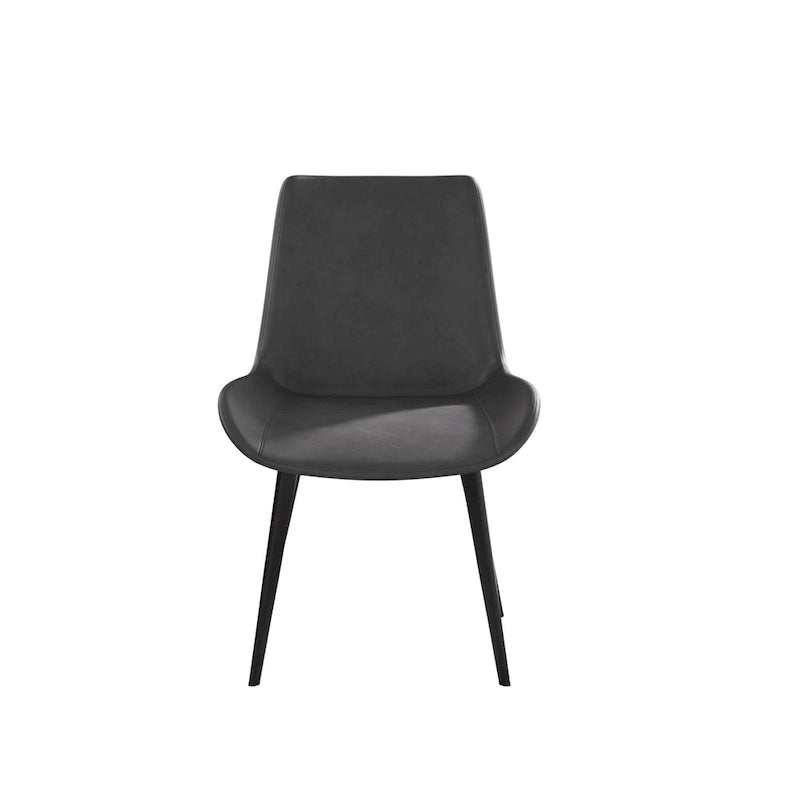 Modern Faux Leather Dining Chair with Metal Legs, Set of 2 or 4