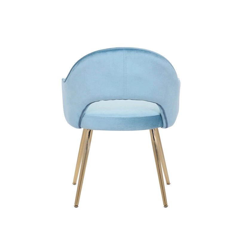 Velvet Dining Chair with Padded Seat, Set of 2