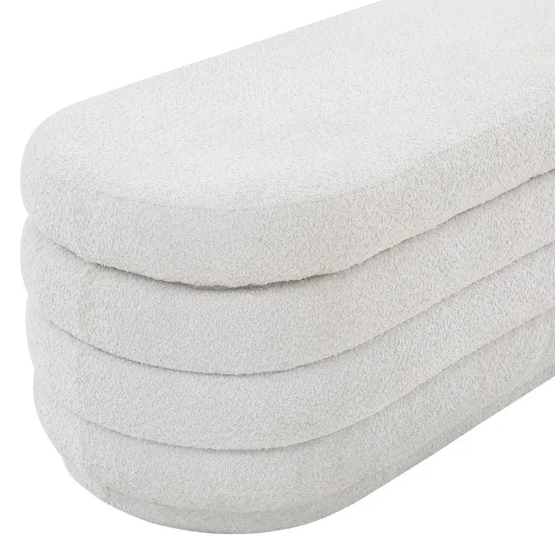 Channel Tufted Storage Bench with Soft-Close Hinge, 48-Inch Wide