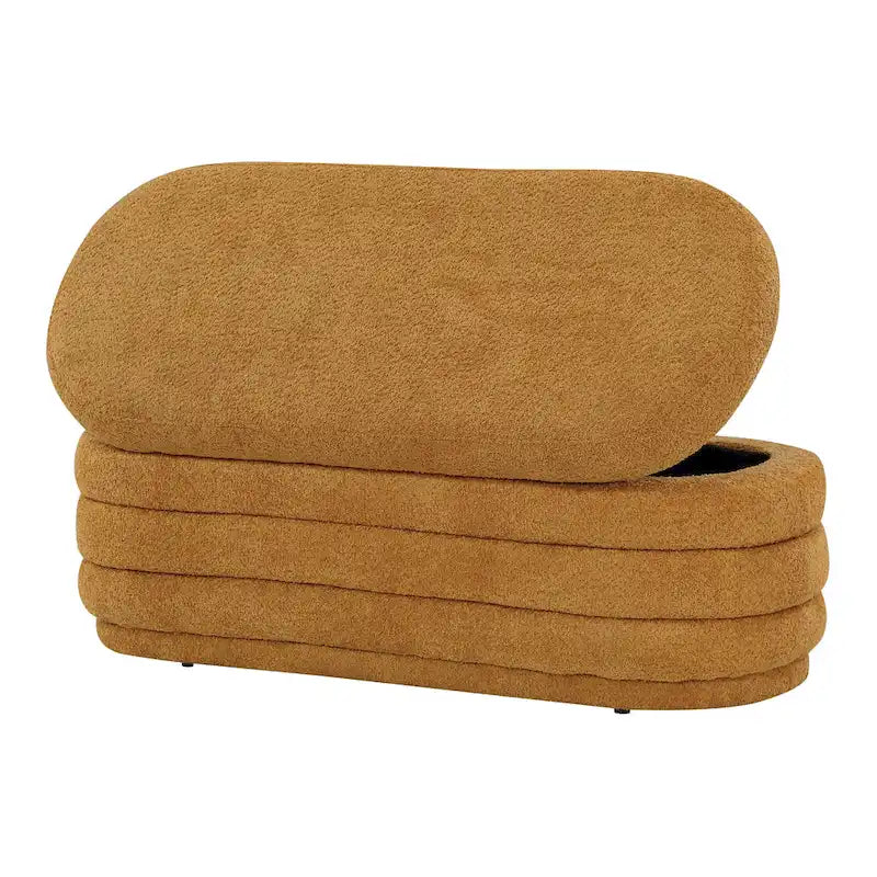 Channel Tufted Storage Bench with Soft-Close Hinge, 48-Inch Wide