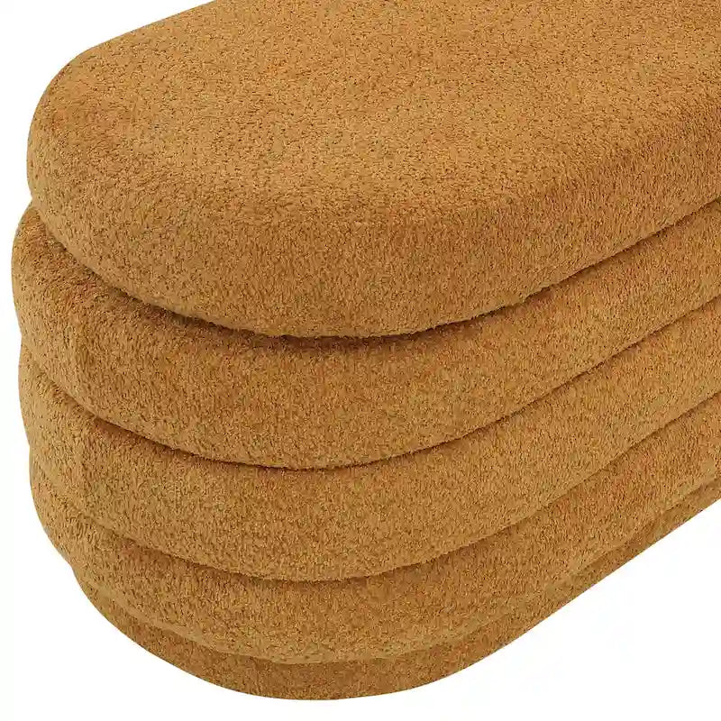 Channel Tufted Storage Bench with Soft-Close Hinge, 48-Inch Wide
