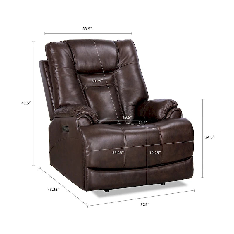 Zero Gravity Power Recliner with Adjustable Headrest and USB Charger