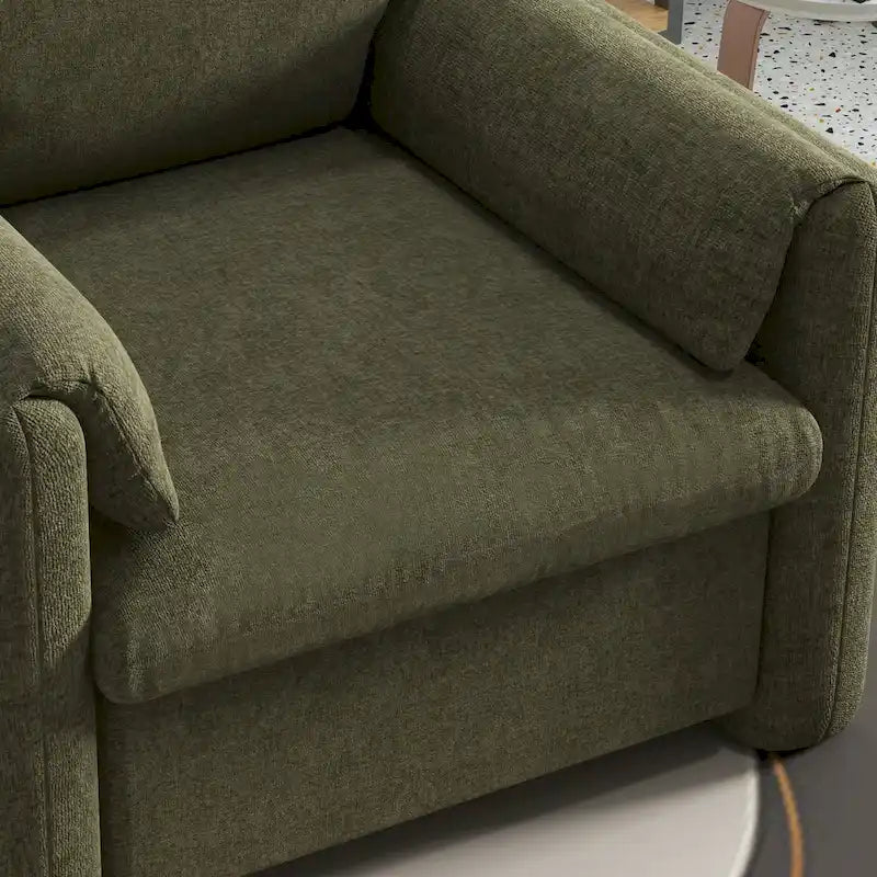 Upholstered Accent Armchair Single Sofa for Living Room or Bedroom