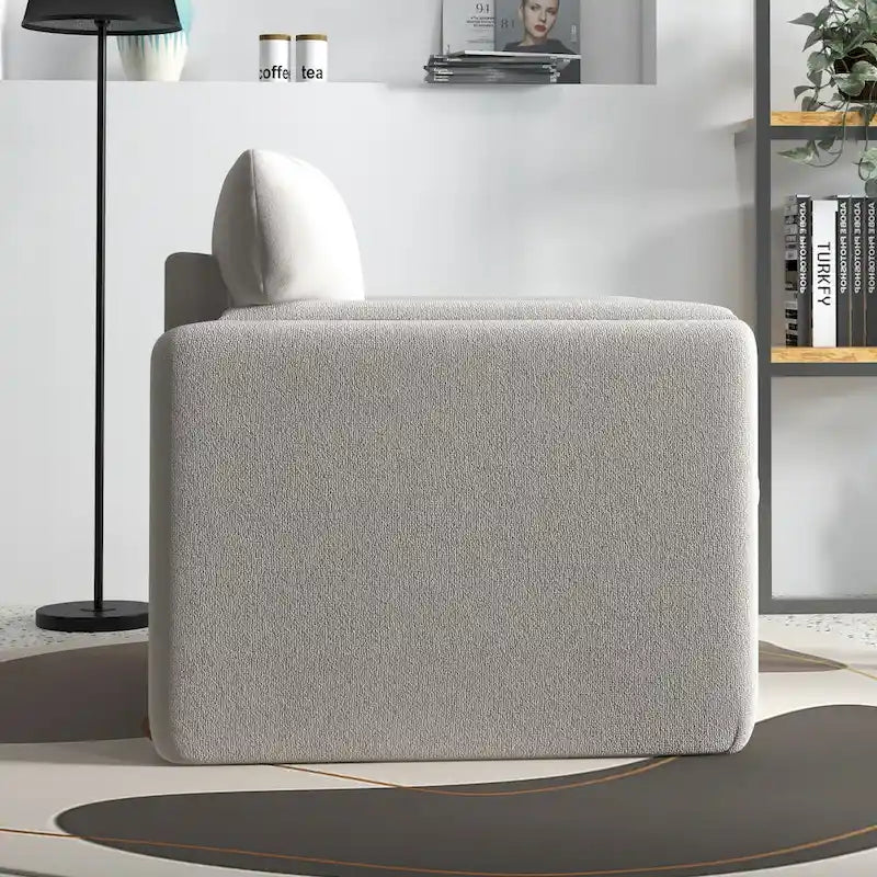 Upholstered Accent Armchair Single Sofa for Living Room or Bedroom