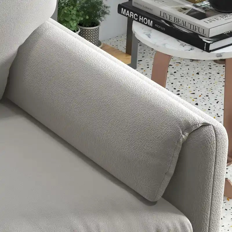 Upholstered Accent Armchair Single Sofa for Living Room or Bedroom