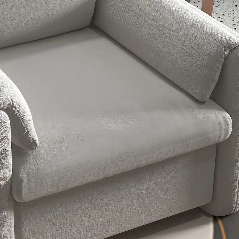 Upholstered Accent Armchair Single Sofa for Living Room or Bedroom