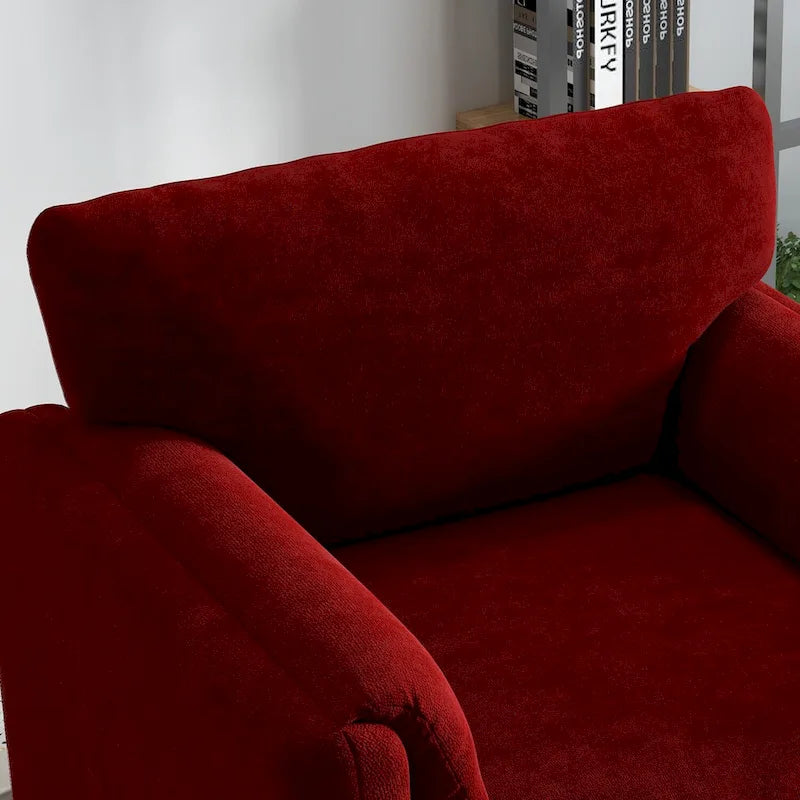 Upholstered Accent Armchair Single Sofa for Living Room or Bedroom
