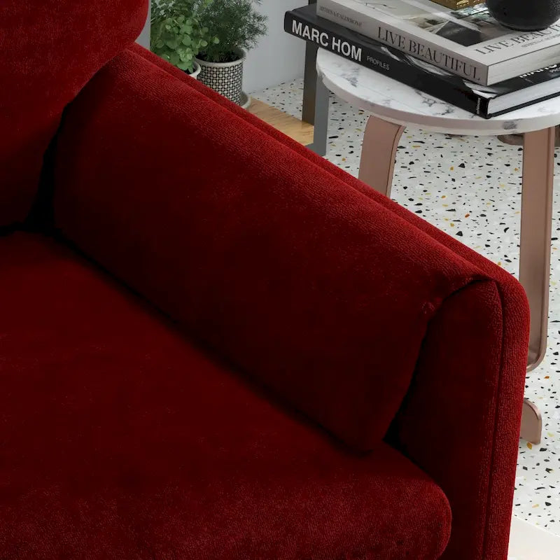 Upholstered Accent Armchair Single Sofa for Living Room or Bedroom