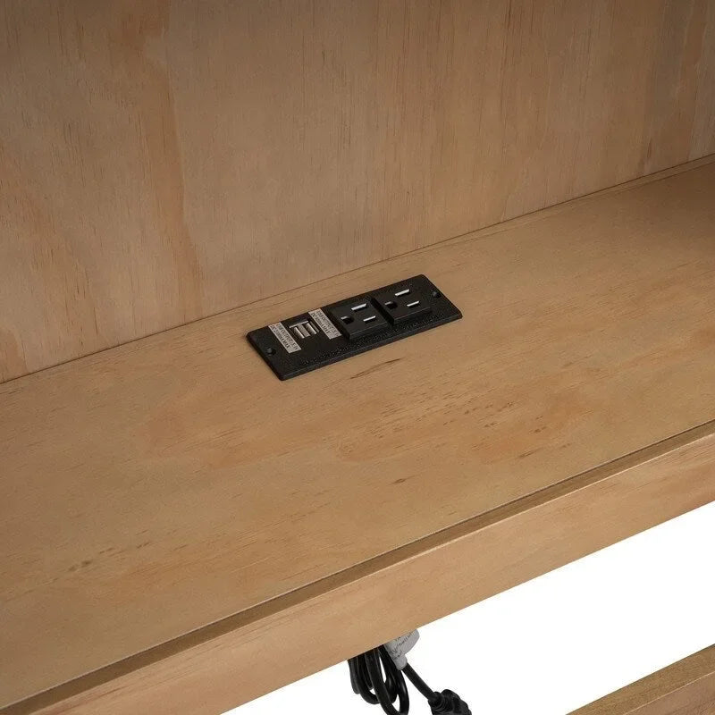 Twin Daybed with Trundle, 5 Storage Cabinets and USB Charging Ports