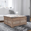Farmhouse Lift-Top Coffee Table with Storage, Engineered Wood