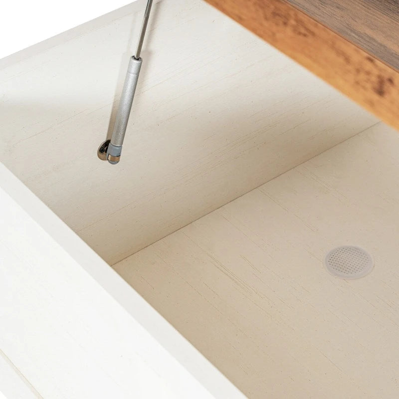 Farmhouse Lift-Top Coffee Table with Storage, Engineered Wood