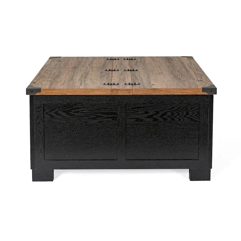 Farmhouse Lift-Top Coffee Table with Storage, Engineered Wood
