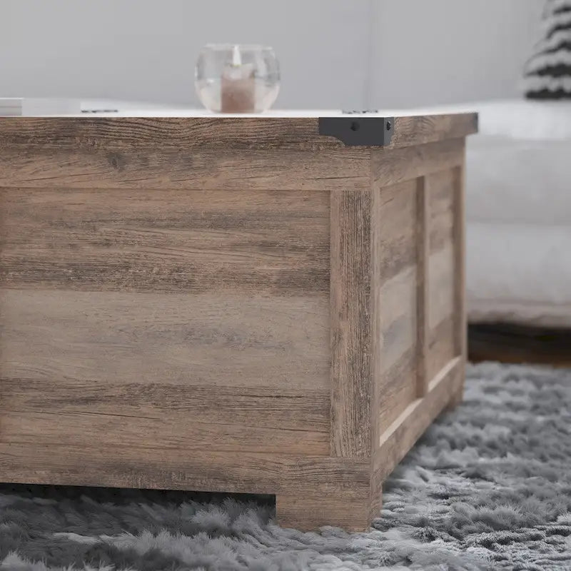 Farmhouse Lift-Top Coffee Table with Storage, Engineered Wood