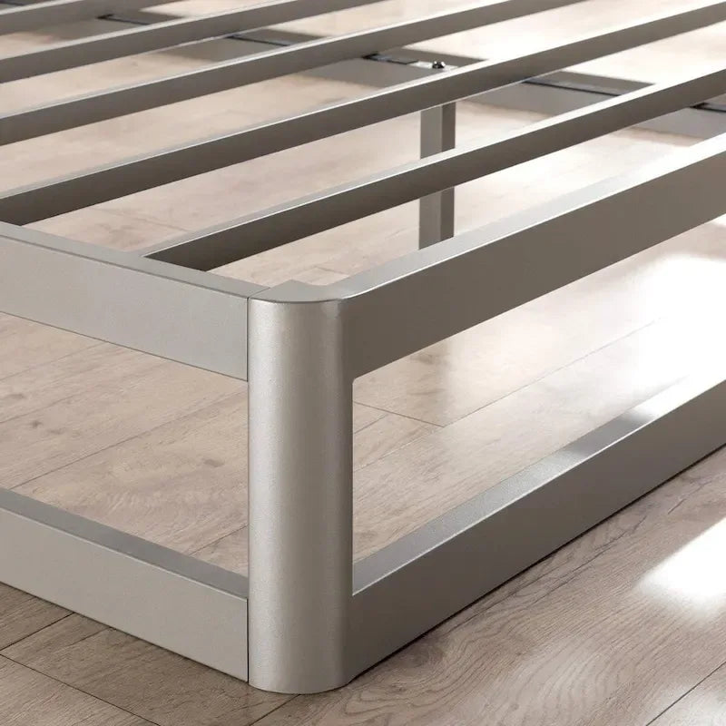 Queen Size Low Profile Metal Platform Bed Frame, No Box Spring Needed