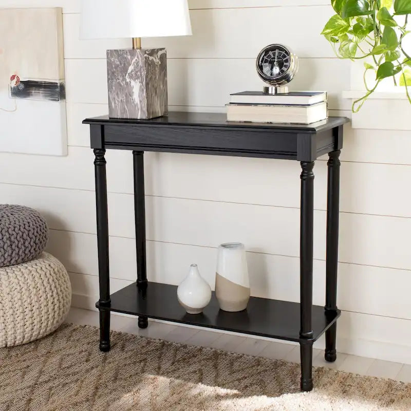 Rectangular Console Table with Turned Legs - 28W x 12D x 28H inches