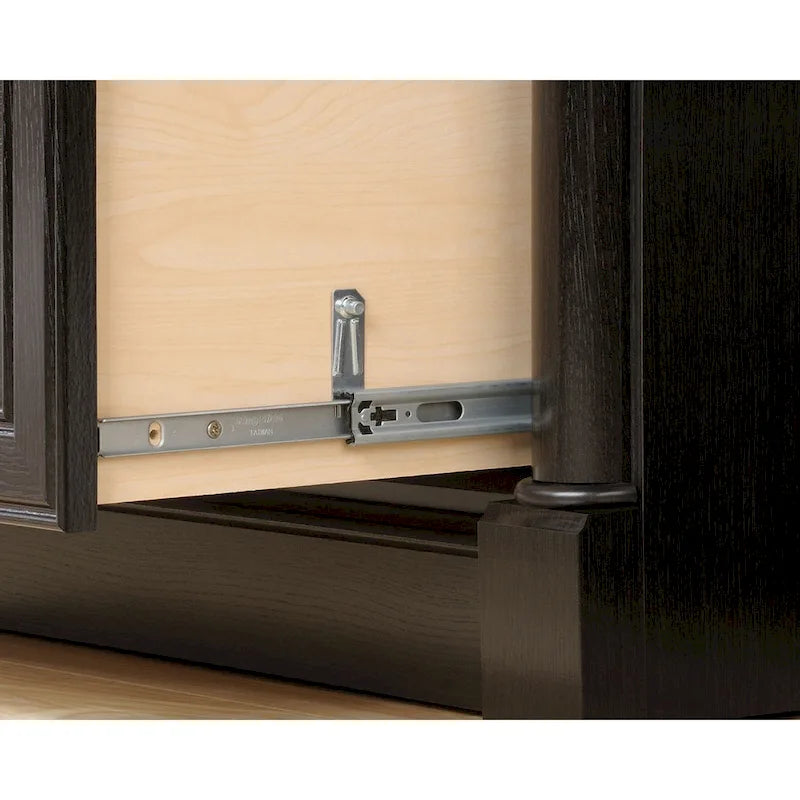 2-Drawer Lateral File Cabinet with Oak Finish and Full Extension Slides