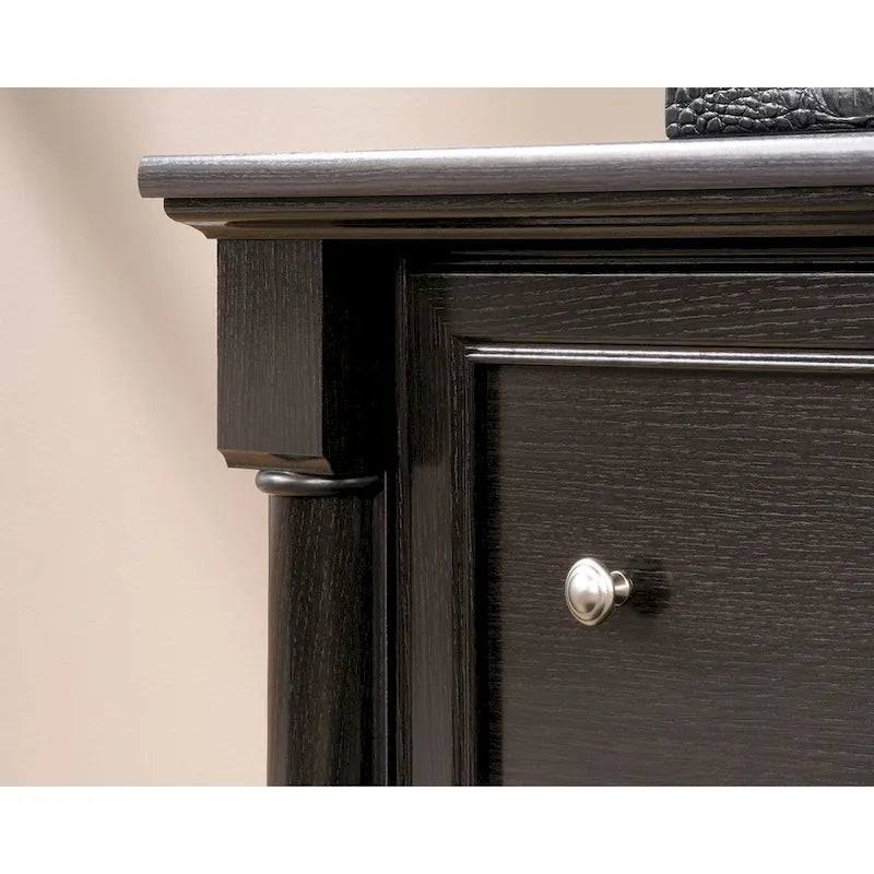 2-Drawer Lateral File Cabinet with Oak Finish and Full Extension Slides