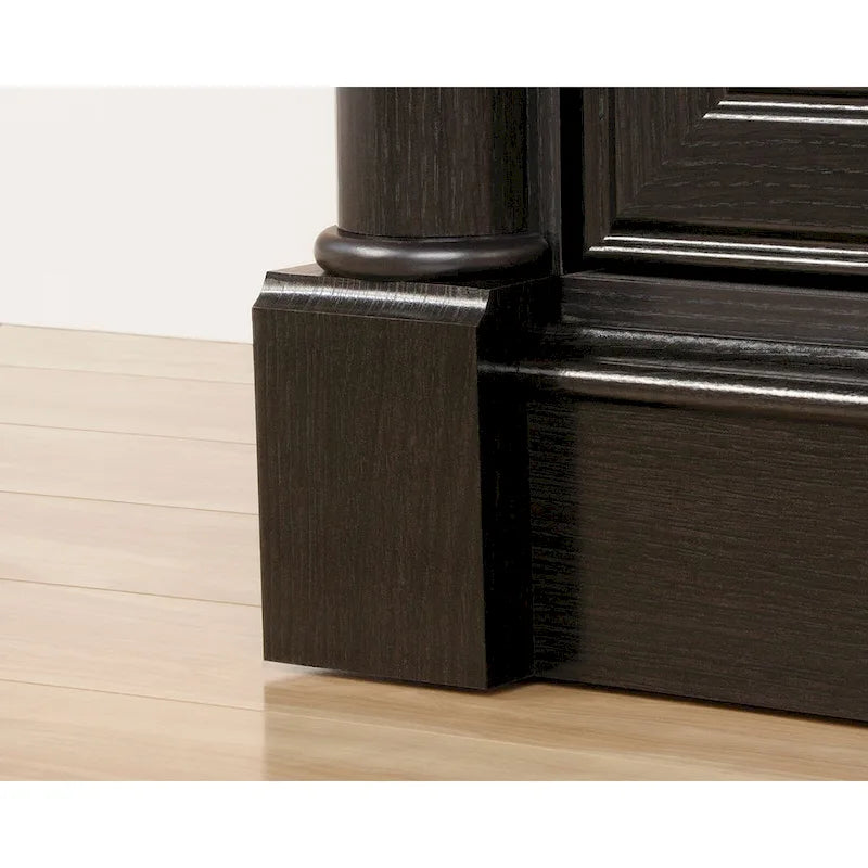 2-Drawer Lateral File Cabinet with Oak Finish and Full Extension Slides