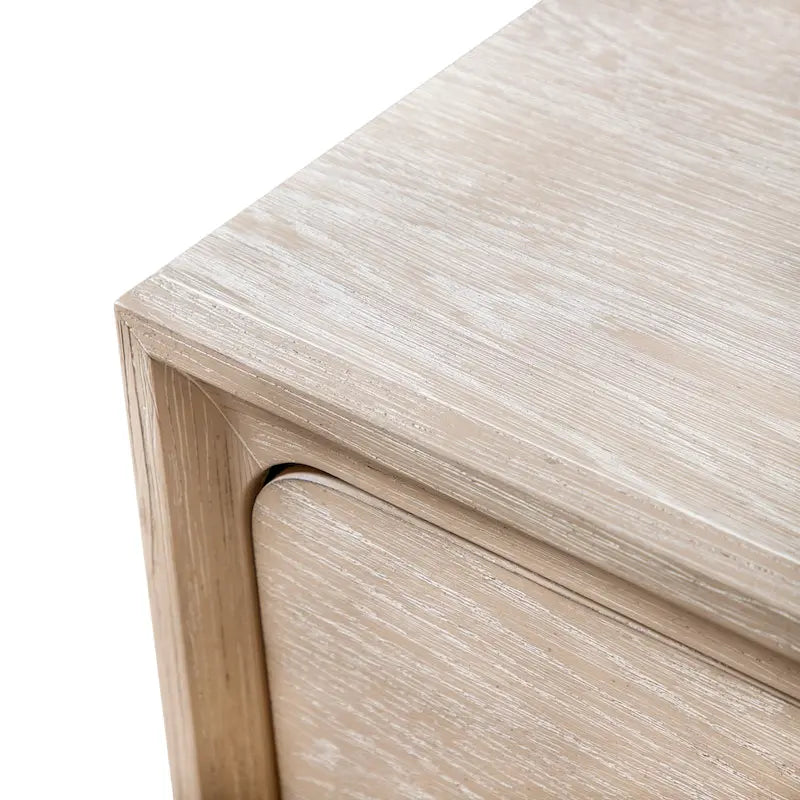 Solid Wood 2-Drawer Nightstand with Gold Legs and Cedar Base, Set of 2