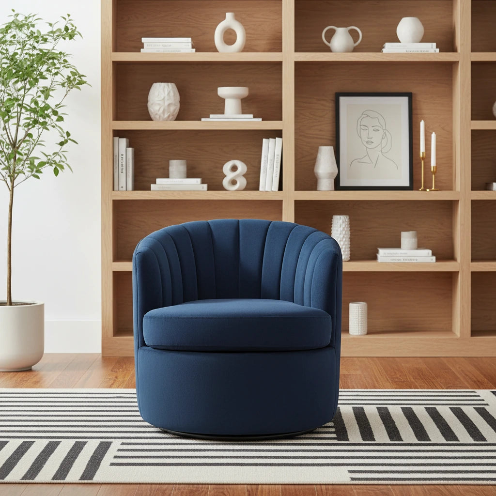 Monroe Indoor Modern Swivel Club Chair by Christopher Knight Home