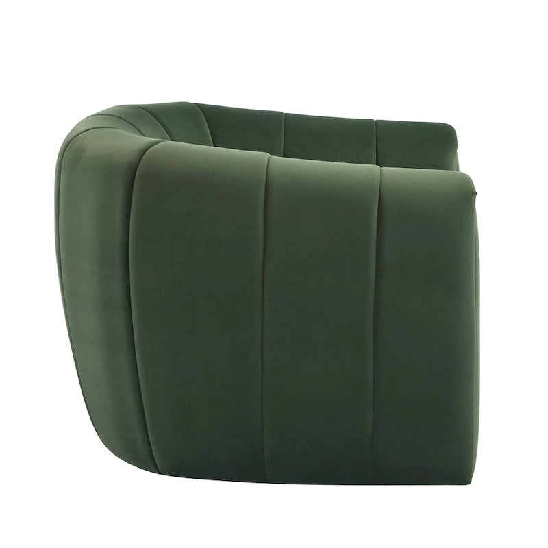Modern Boucle Fabric 360-Degree Swivel Club Chair