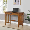 1-Drawer Mission Style Desk with Ash Oak Finish