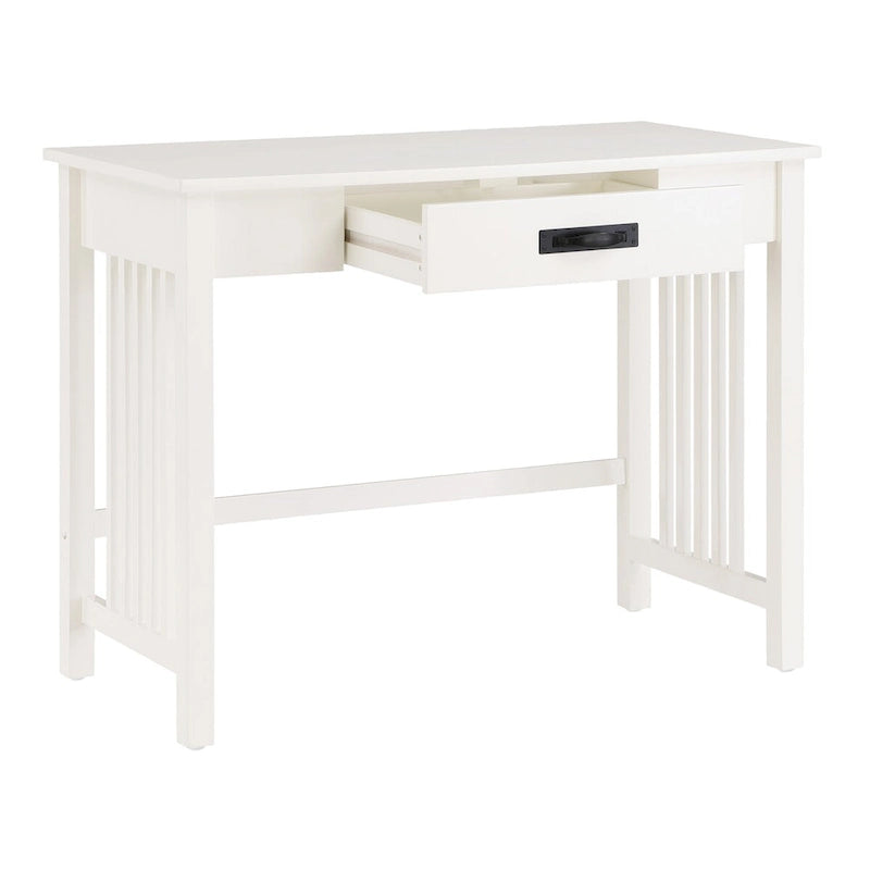 1-Drawer Mission Style Desk with Ash Oak Finish
