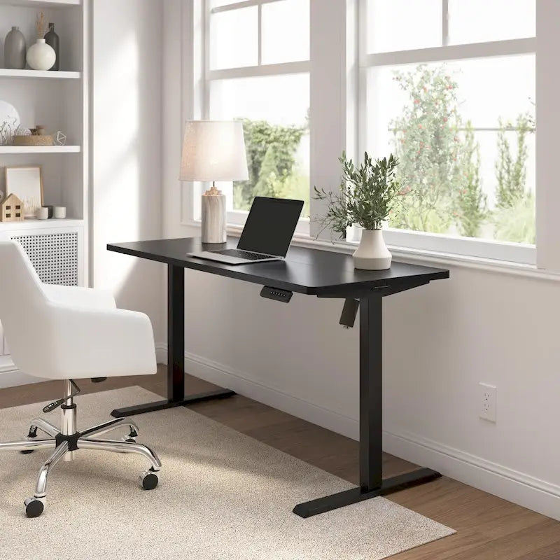 Electric Height Adjustable Standing Desk 55W x 24D with 4 Presets