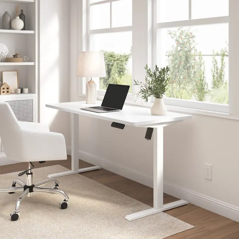 Electric Height Adjustable Standing Desk 55W x 24D with 4 Presets