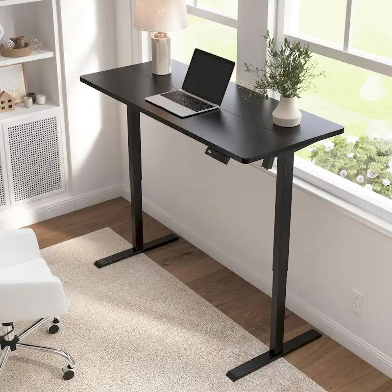 Electric Height Adjustable Standing Desk 55W x 24D with 4 Presets