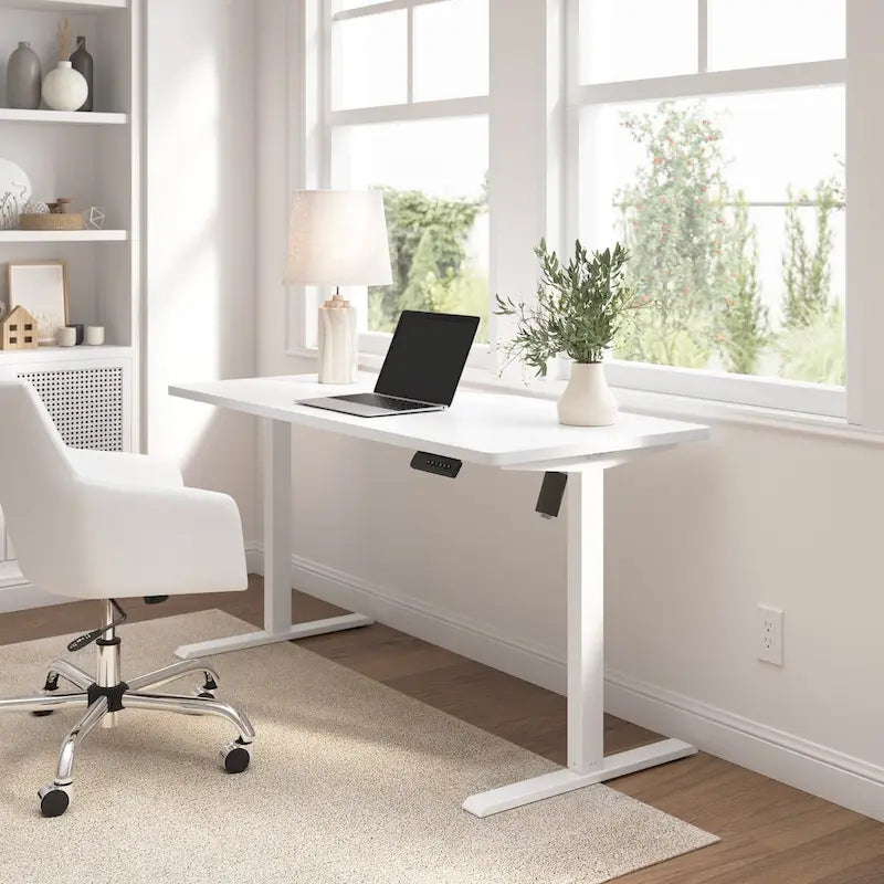 Electric Height Adjustable Standing Desk 55W x 24D with 4 Presets
