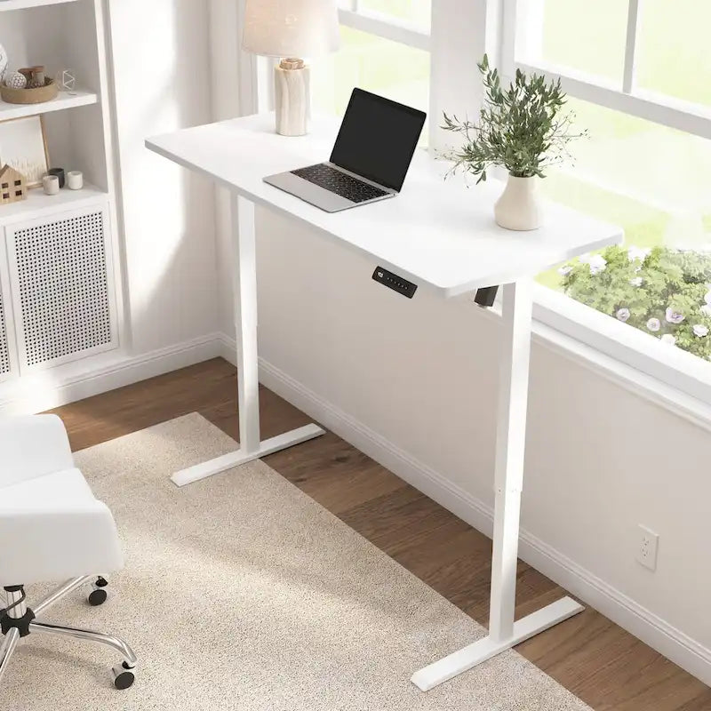 Electric Height Adjustable Standing Desk 55W x 24D with 4 Presets